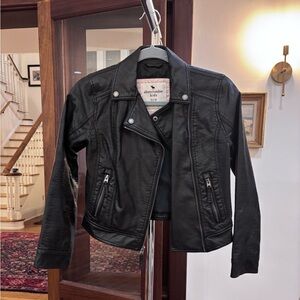 Abercrombie & Fitch Black Biker Jacket